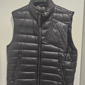 Mackage Black Puffer Vest for Men